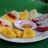 Jackfruit, water apple, pineapple, dragon fruit...